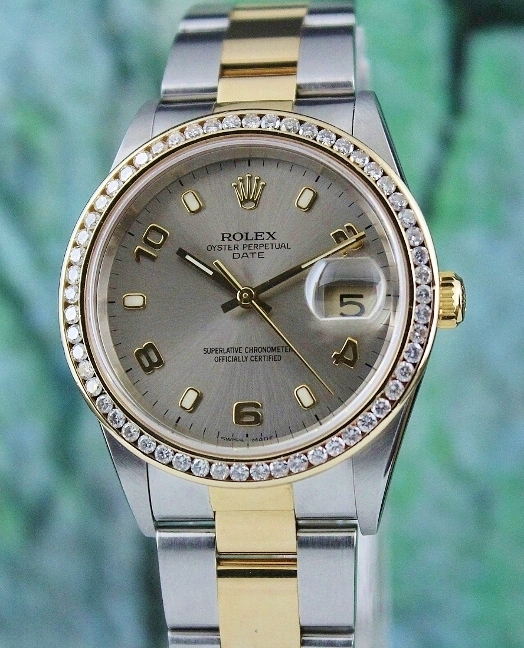(image for) A ROLEX MEN SIZE OYSTER PERPETUAL DATEJUST / 15223